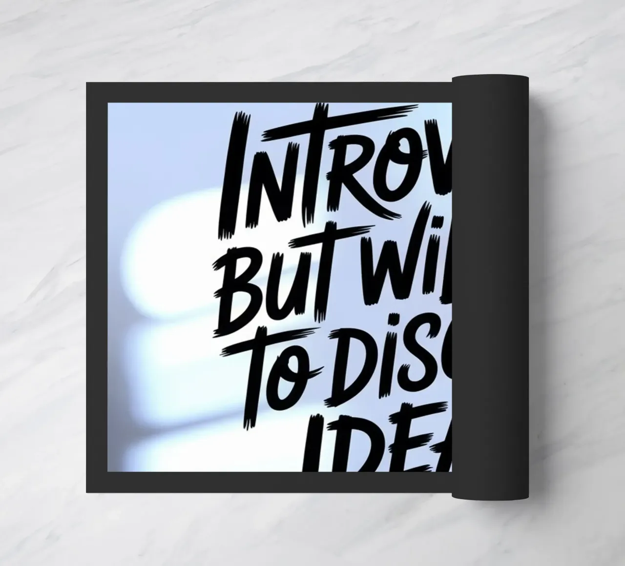 "Introvertiert, aber bereit, Ideen zu diskutieren" - Soft Edition Fußmatte von logic