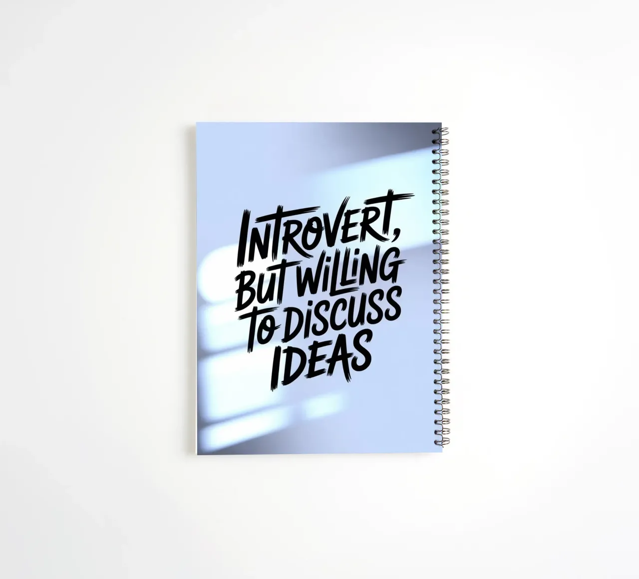 "Introverso, ma disposto a discutere di idee" - Edizione Soft diario ad anelli da logic