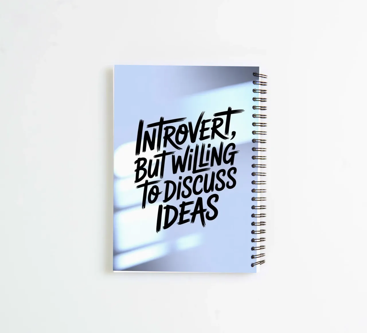 "Introverti, mais prêt à discuter des idées" - Soft Edition carnet à spirale de logic
