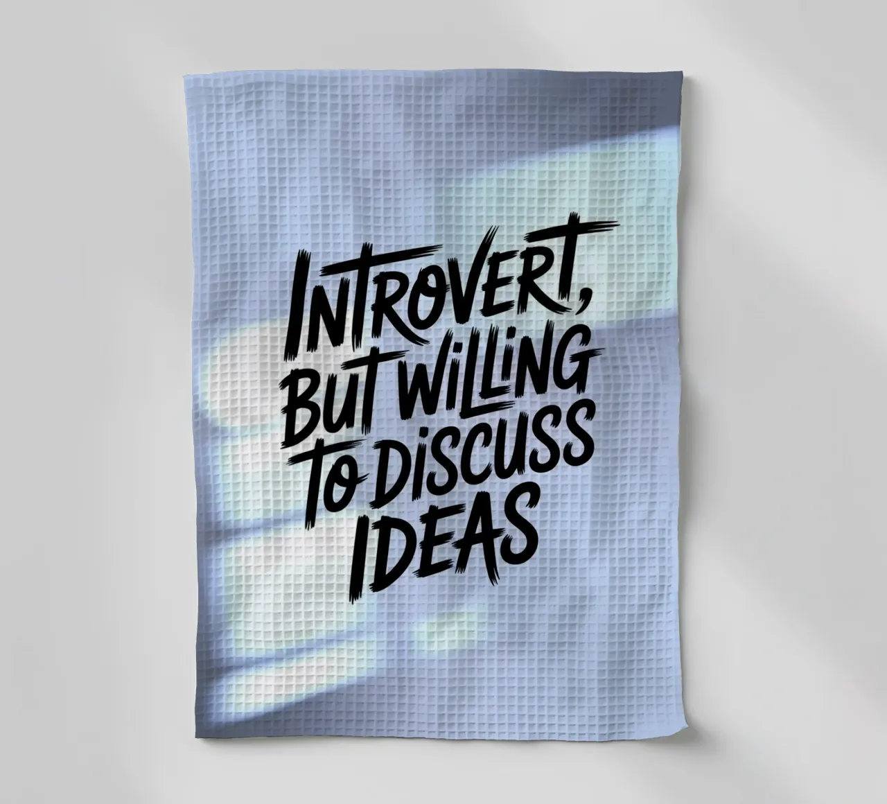 "Introverso, ma disposto a discutere di idee" - Edizione Soft canovaccio da cucina da logic