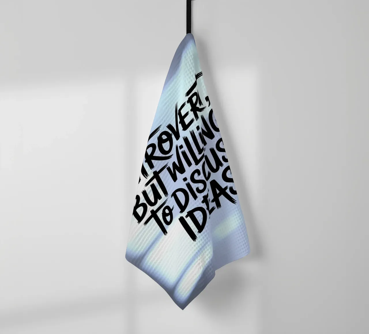 "Introverso, ma disposto a discutere di idee" - Edizione Soft canovaccio da cucina da logic