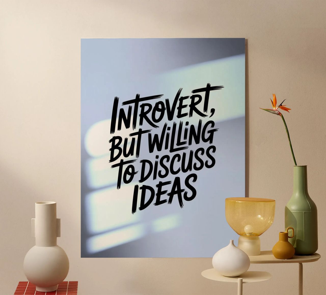 "Introvertiert, aber bereit, Ideen zu diskutieren" - Soft Edition Acryl-Glas von logic