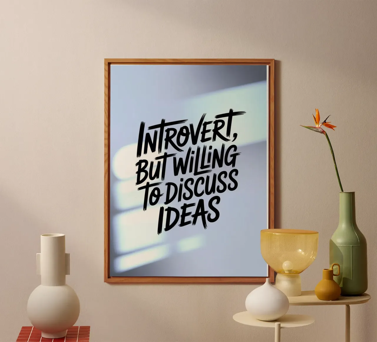 "Introverso, ma disposto a discutere di idee" - Edizione Soft alluminio dibond da logic
