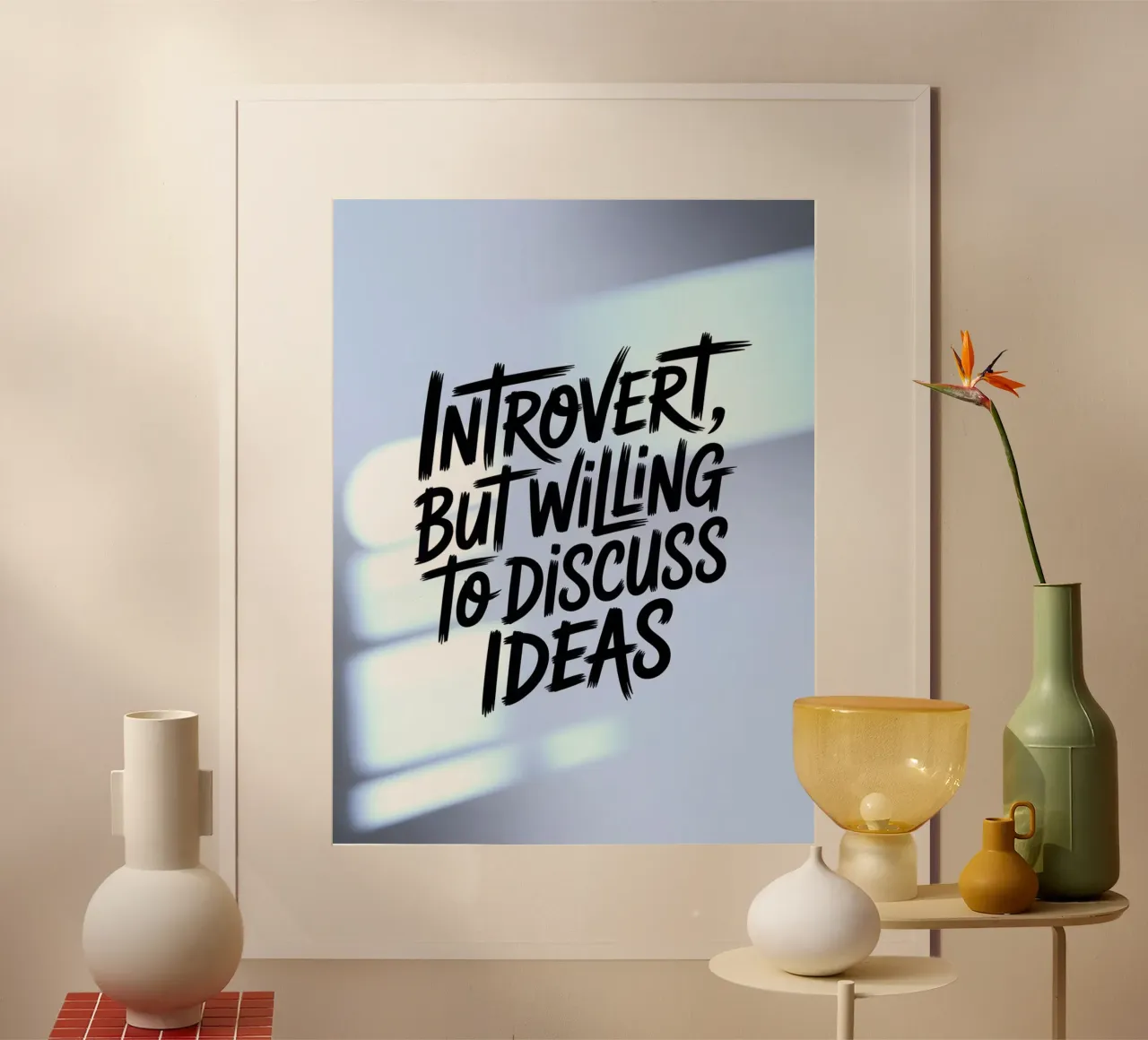 "Introvertiert, aber bereit, Ideen zu diskutieren" - Soft Edition Poster von logic