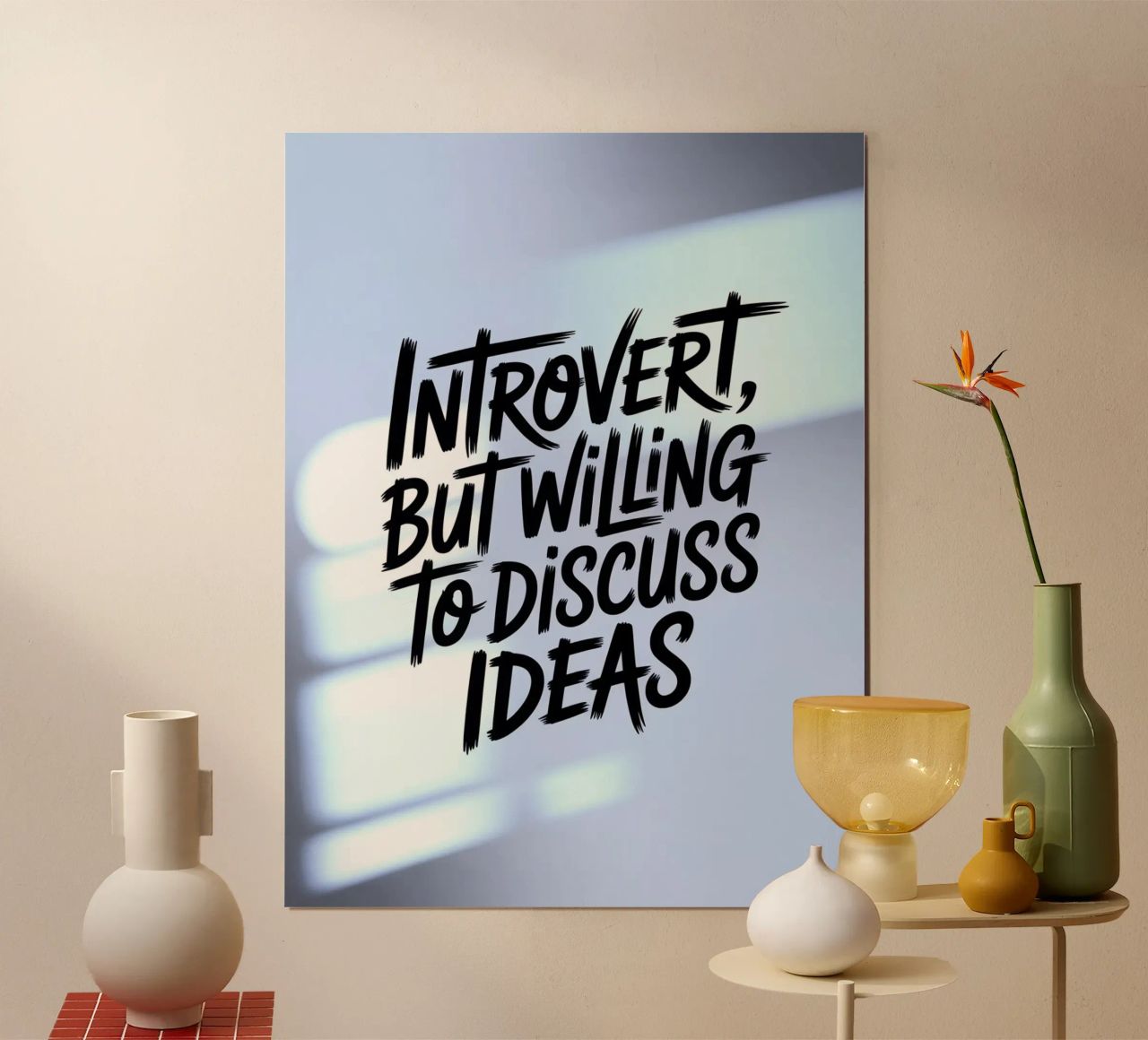 "Introverso, ma disposto a discutere di idee" - Edizione Soft carta hahnemühle da logic