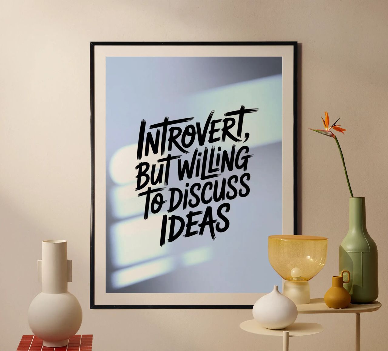 "Introverso, ma disposto a discutere di idee" - Edizione Soft carta hahnemühle da logic