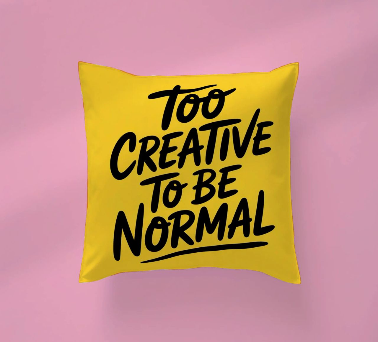 "Troppo creativo per essere normale" - Minimal Vibes cuscino da logic