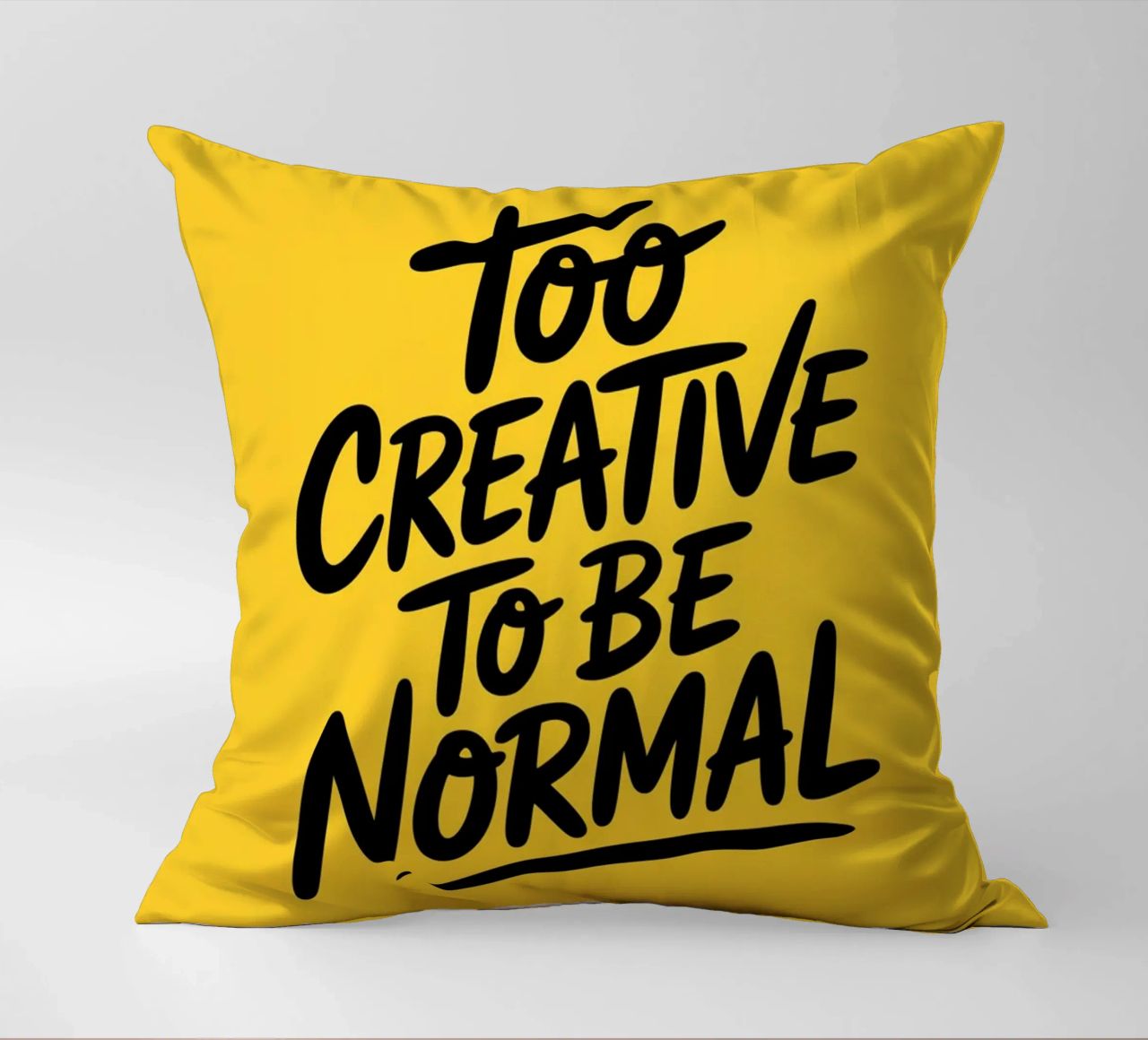 "Troppo creativo per essere normale" - Minimal Vibes cuscino da logic