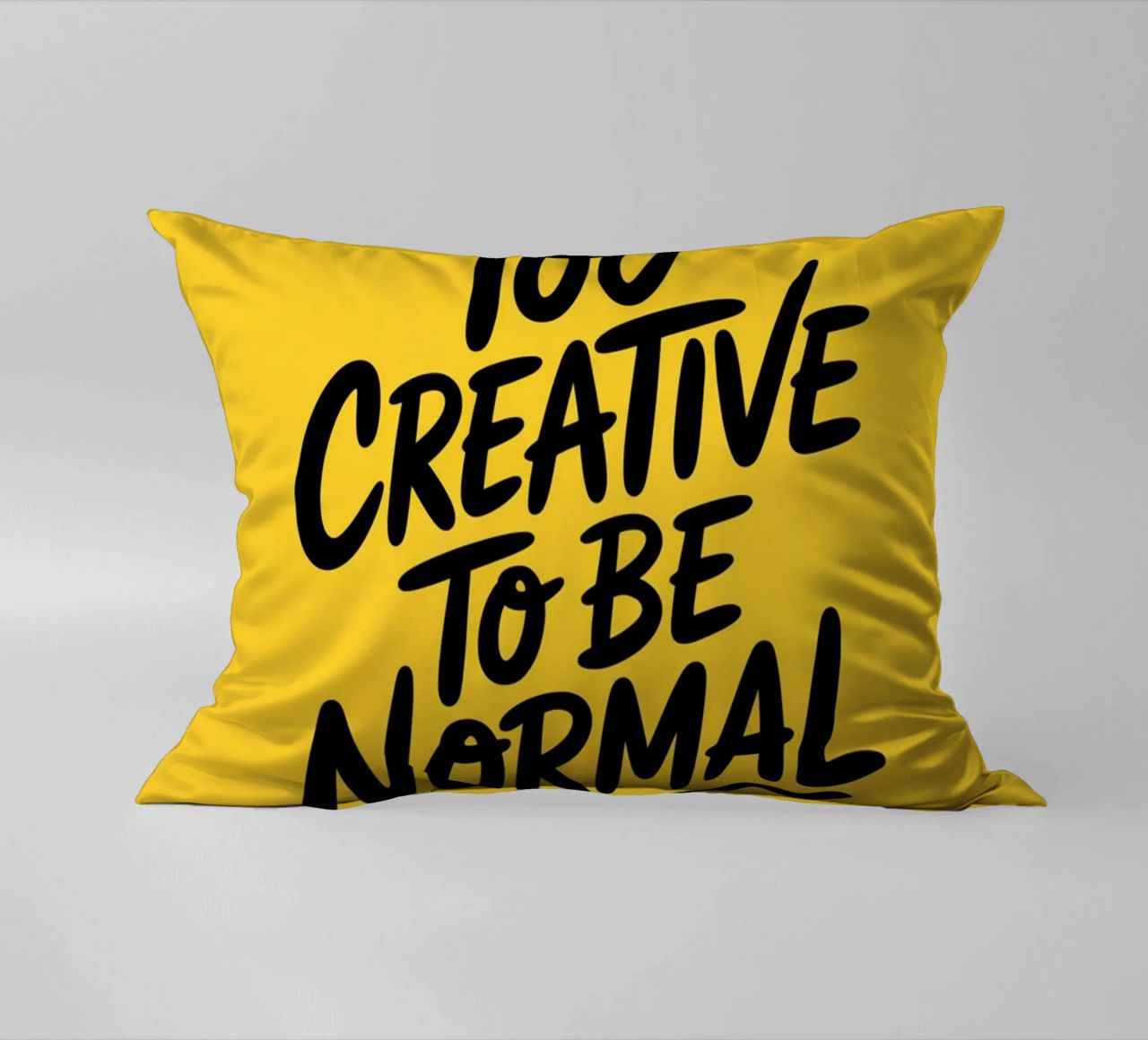 "Troppo creativo per essere normale" - Minimal Vibes cuscino da logic