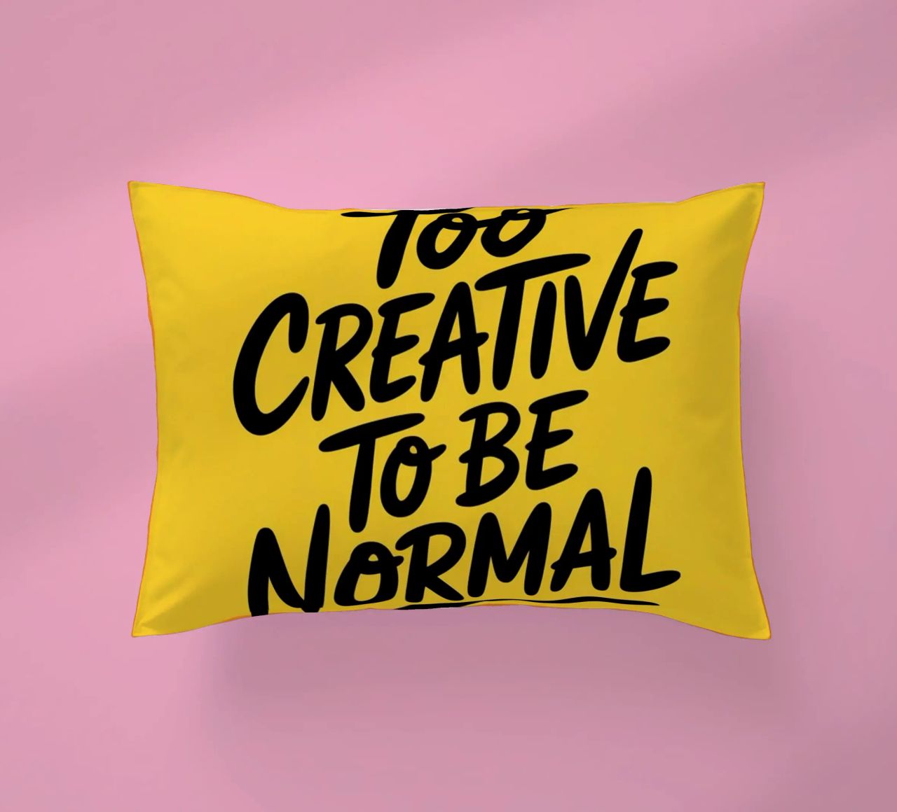 "Troppo creativo per essere normale" - Minimal Vibes cuscino da logic