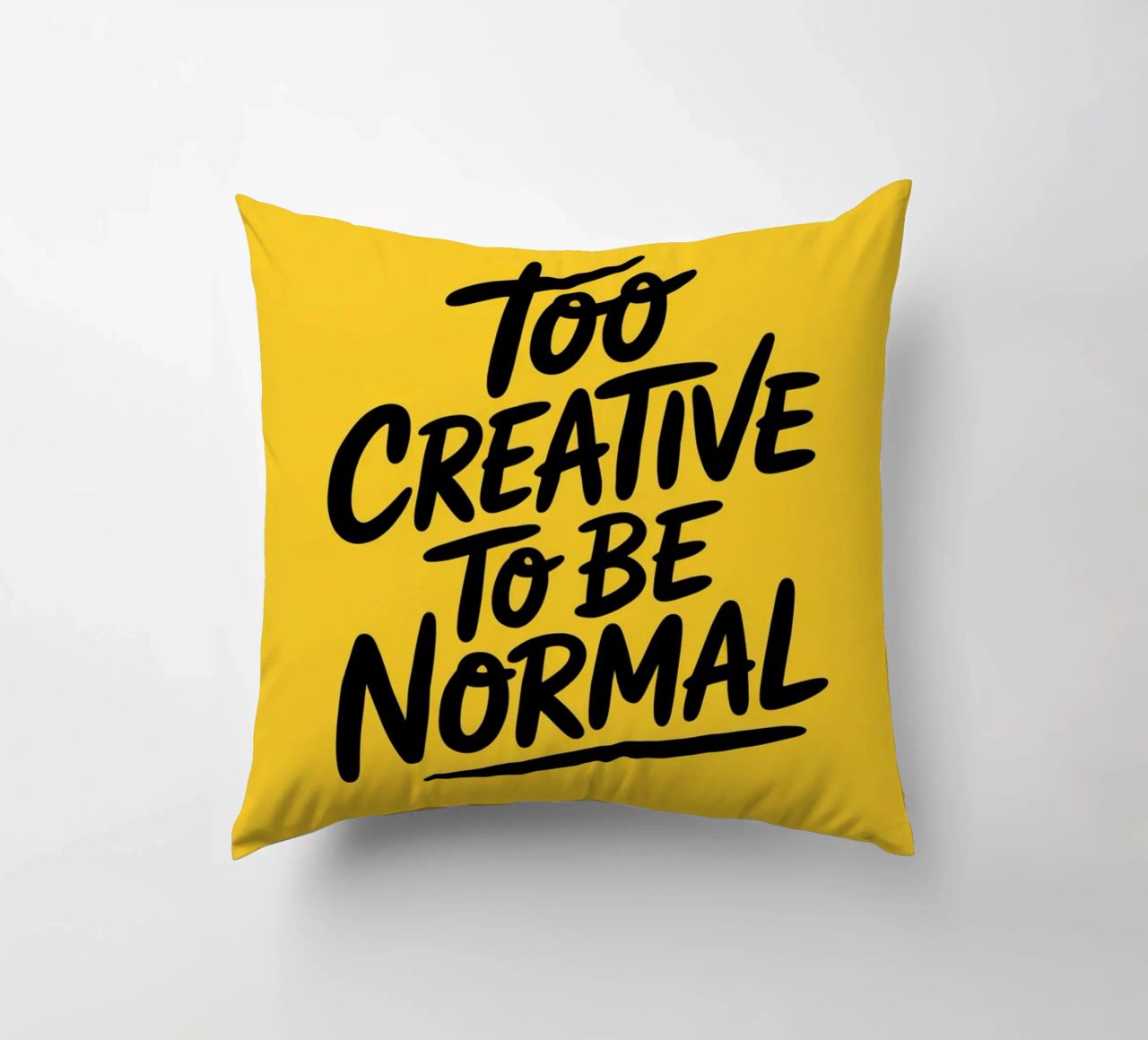 "Troppo creativo per essere normale" - Minimal Vibes cuscino da logic