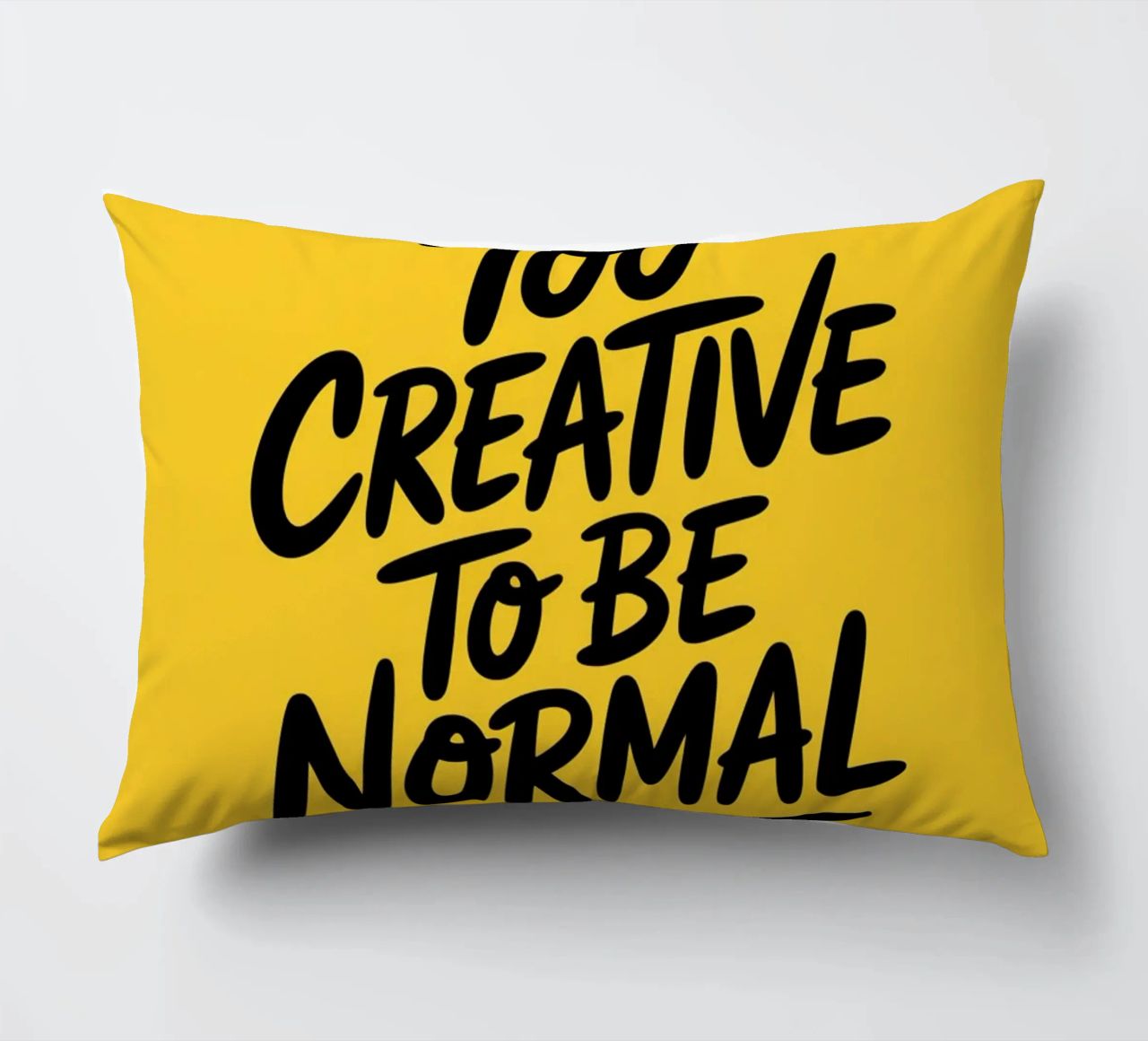"Troppo creativo per essere normale" - Minimal Vibes cuscino da logic