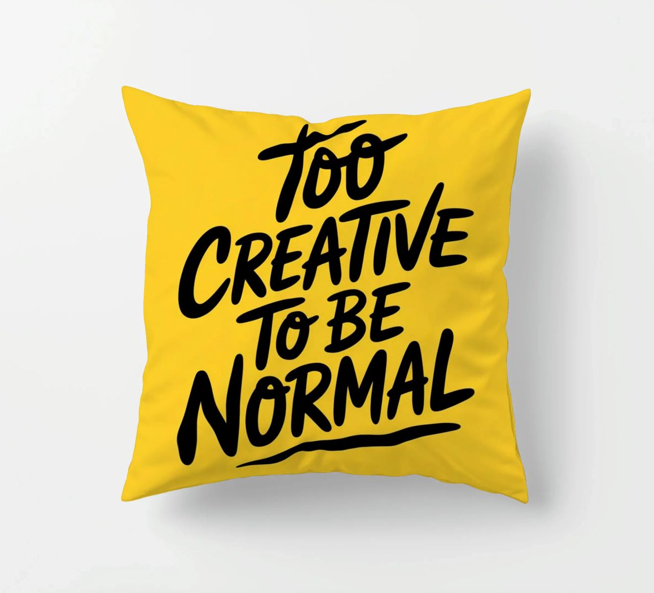 "Troppo creativo per essere normale" - Minimal Vibes cuscino da logic