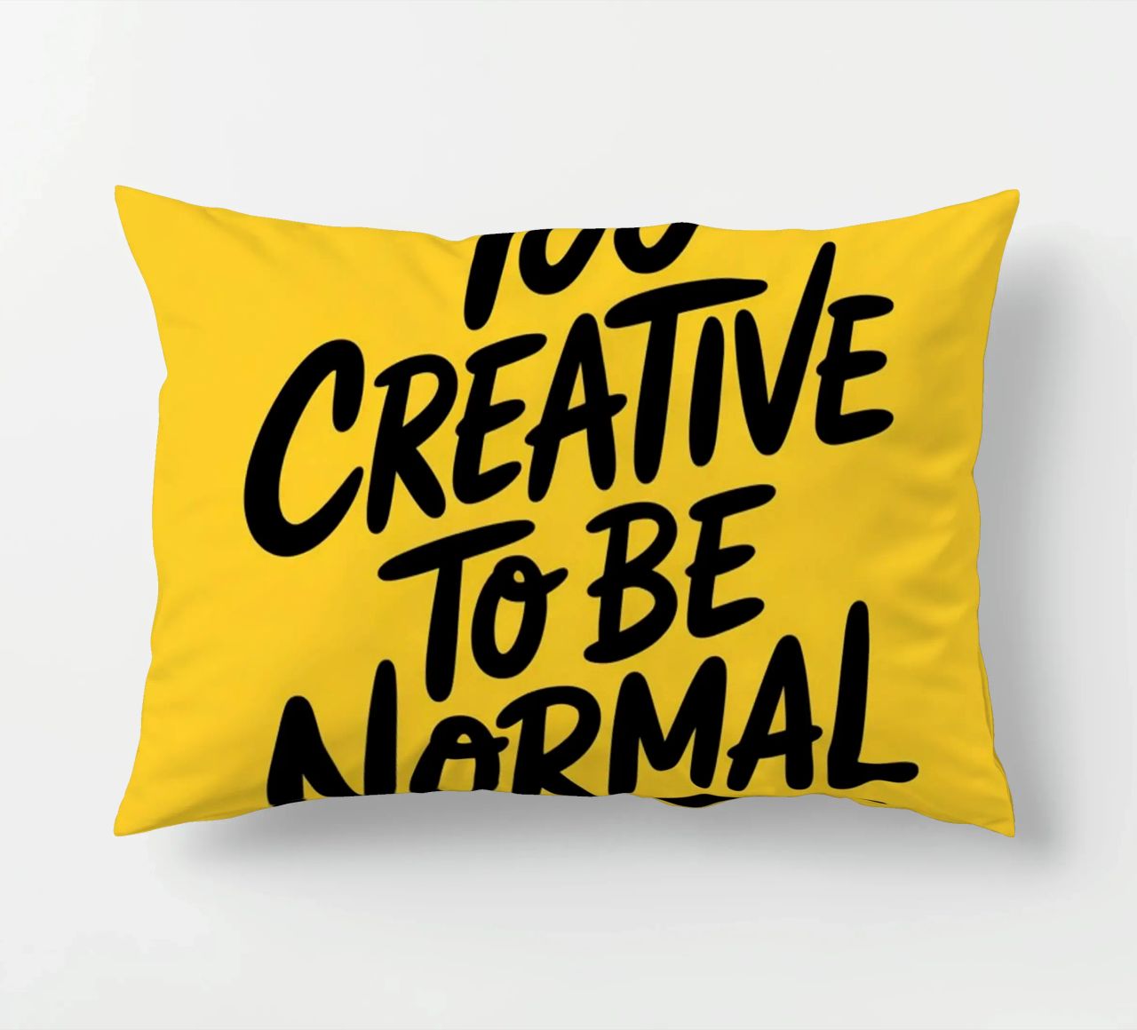 "Troppo creativo per essere normale" - Minimal Vibes cuscino da logic