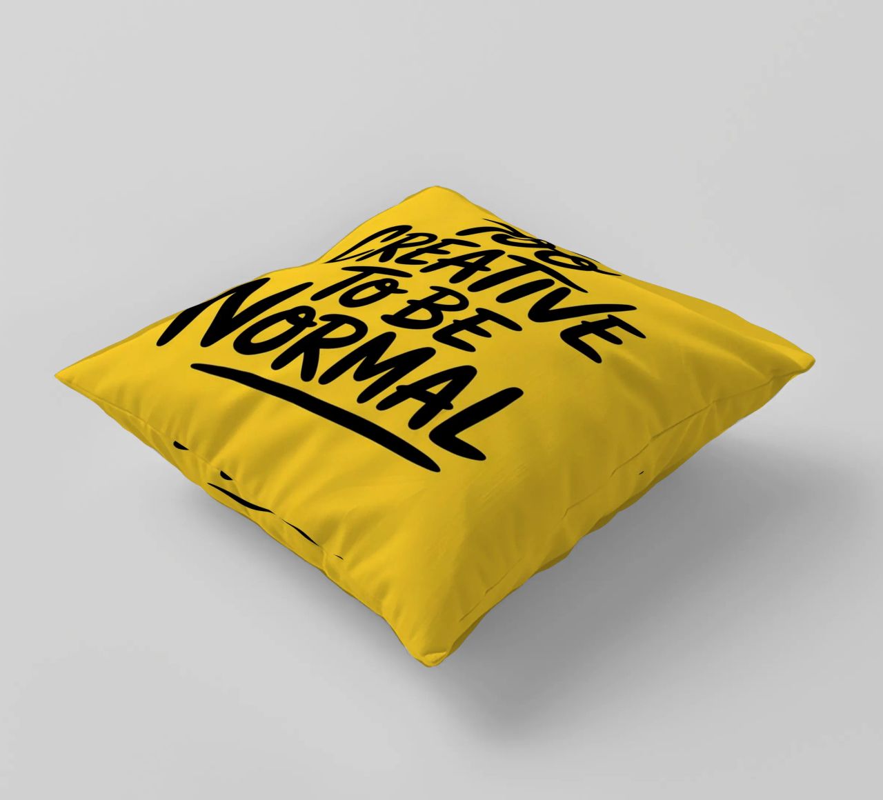 "Troppo creativo per essere normale" - Minimal Vibes cuscino da logic