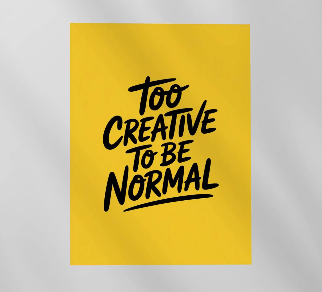 "Troppo creativo per essere normale" - Minimal Vibes pellicola backlit da logic