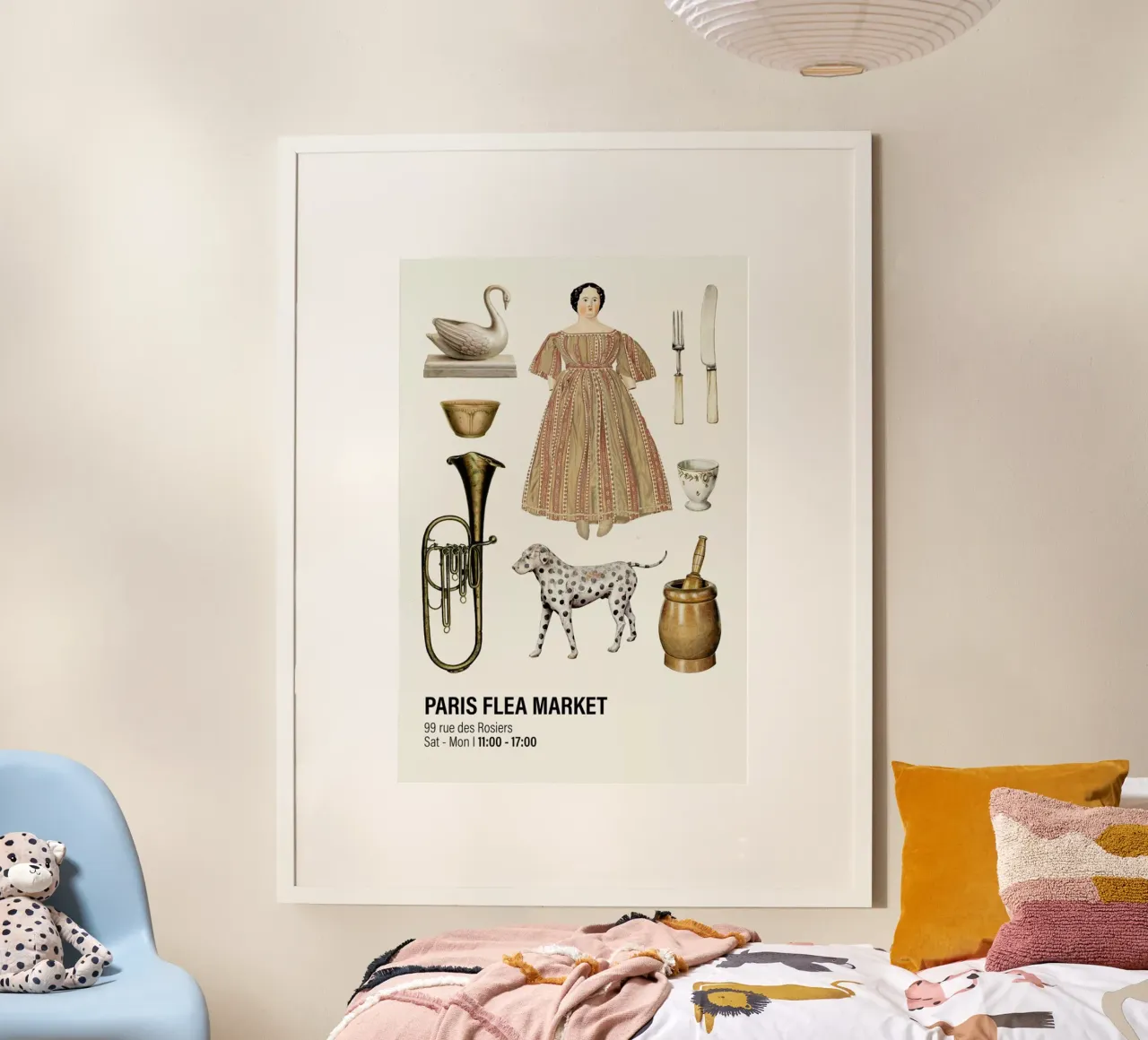 Paris Flea Market III poster da Vintage by JUNIQE