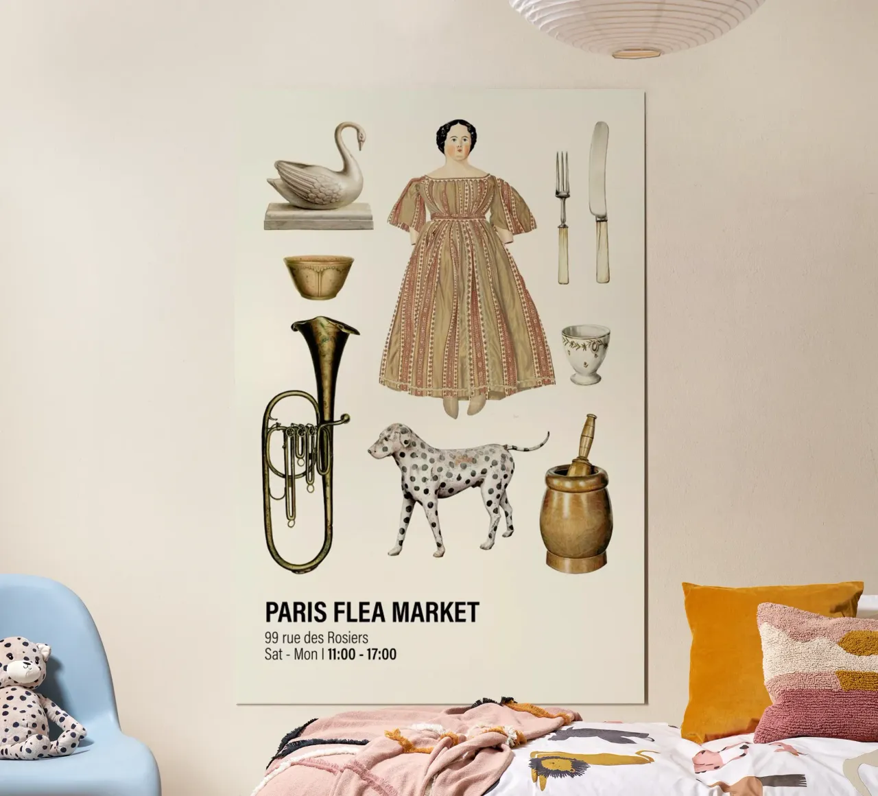 Paris Flea Market III poster da Vintage by JUNIQE