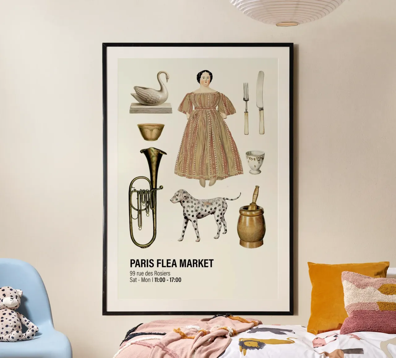 Paris Flea Market III poster da Vintage by JUNIQE