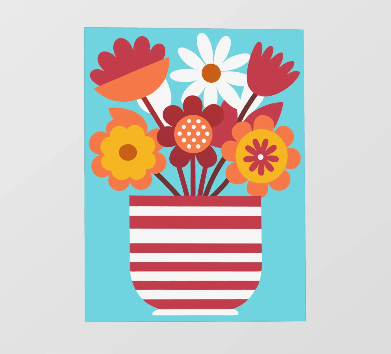 Fiori in vaso telo in pvc da FLOWER PLACE SHOP