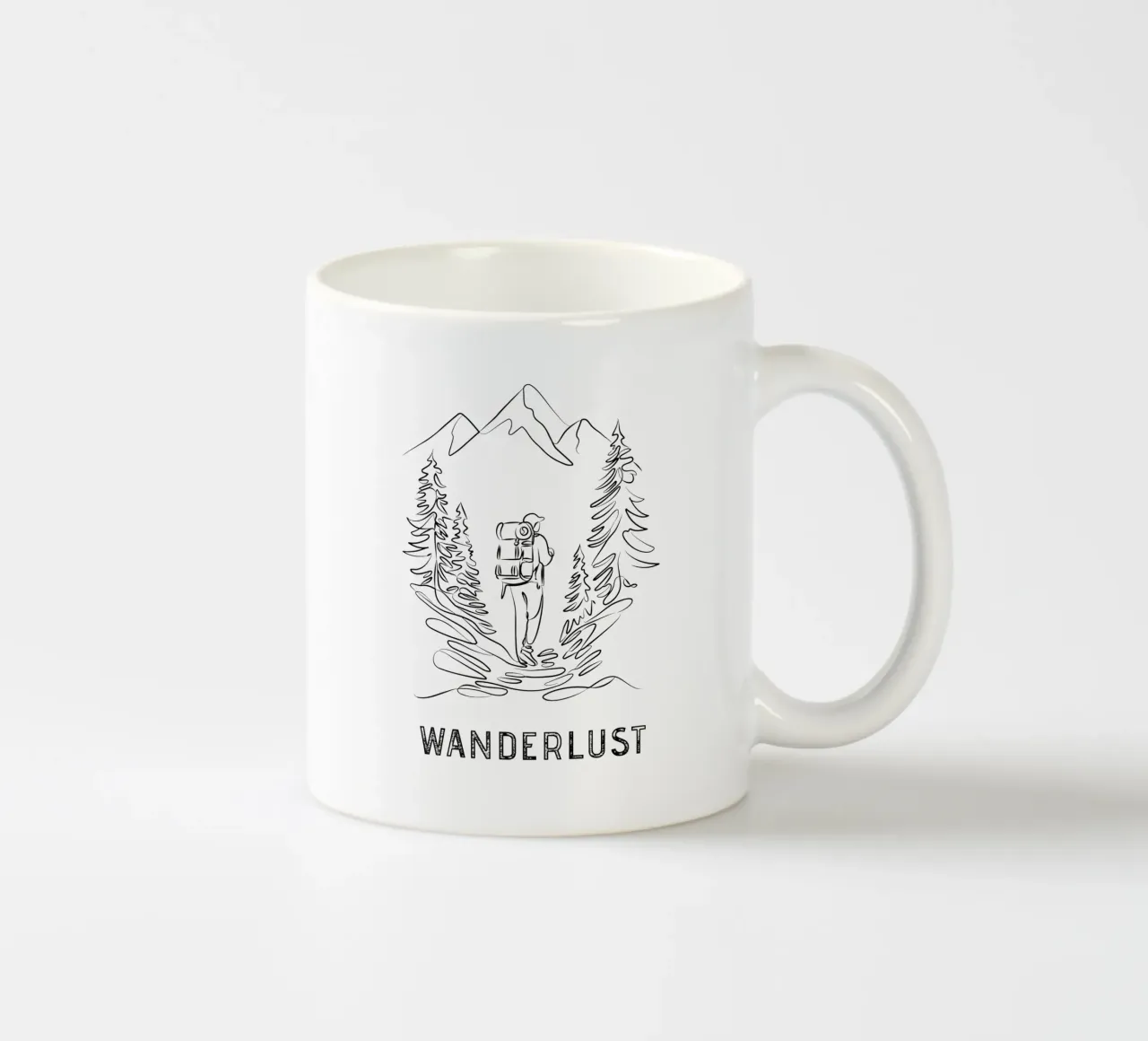Wanderlust - Line Art tazza in ceramica da pierosvisuals