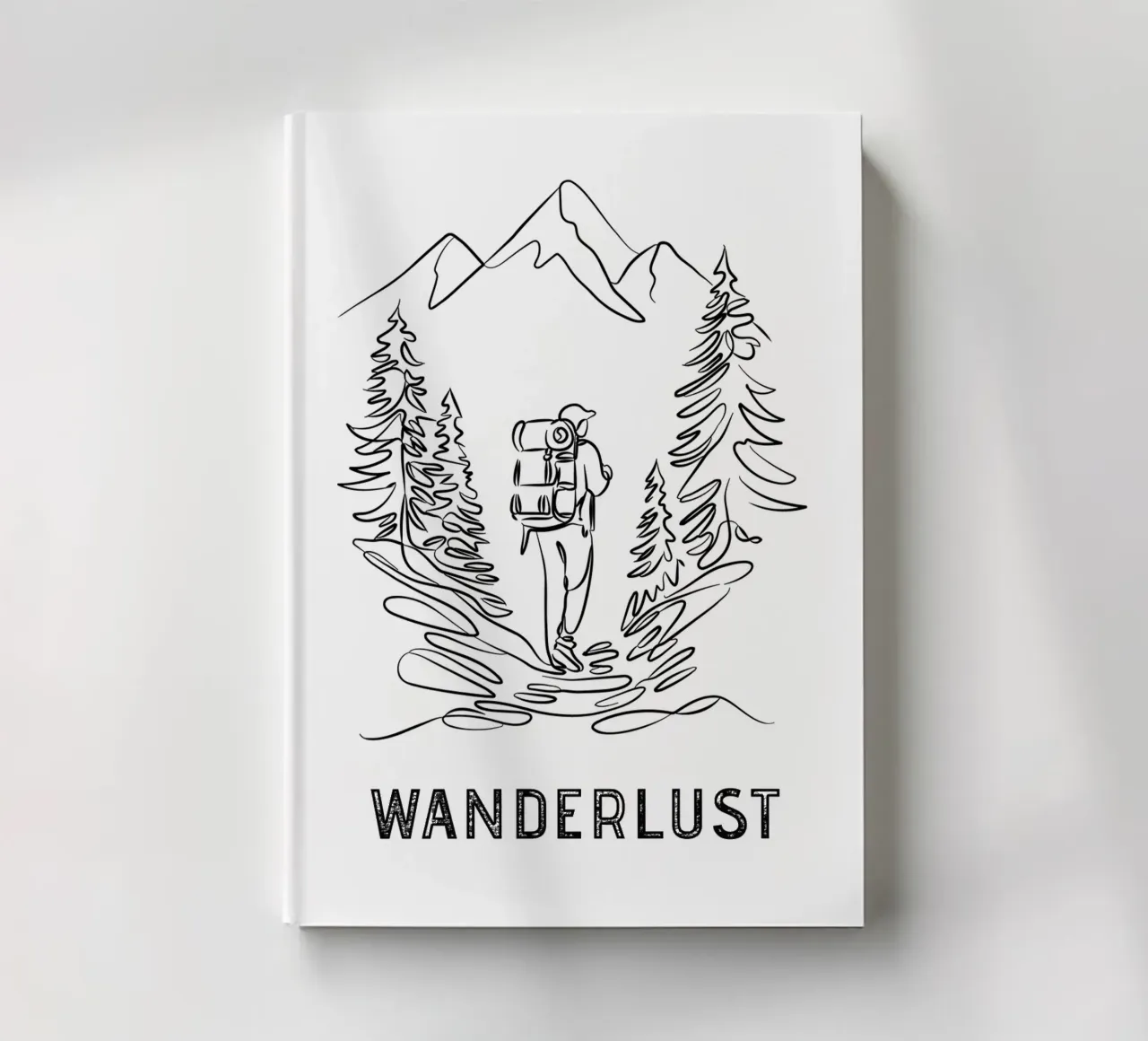 Wanderlust - Line Art notebook by pierosvisuals