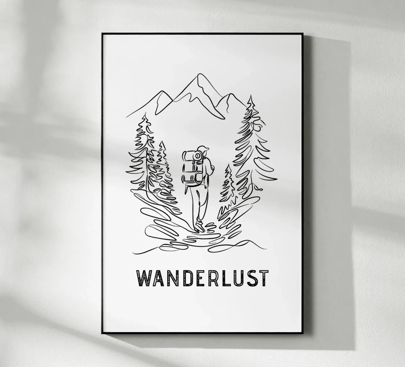 Wanderlust - Line Art plexiglass da pierosvisuals