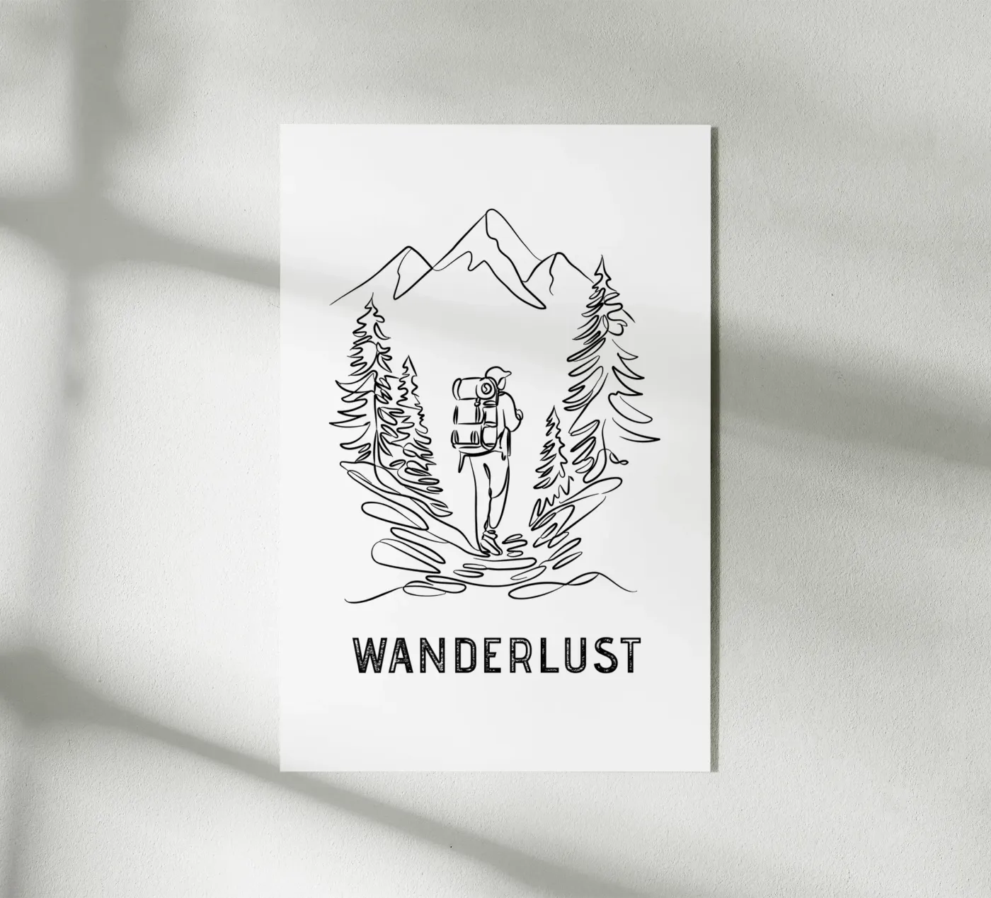 Wanderlust - Line Art plexiglass da pierosvisuals