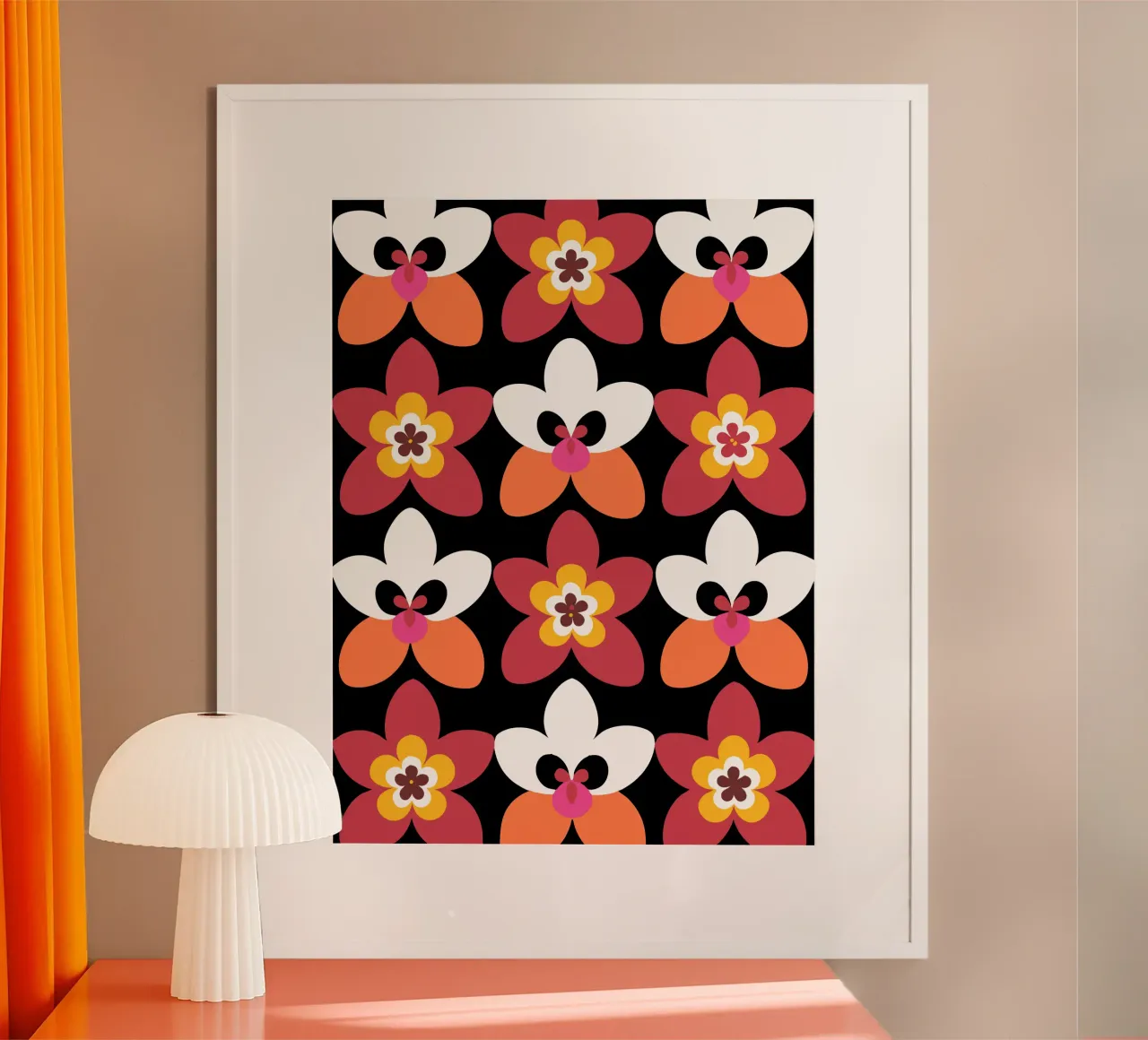 Bellissimo fiore Pettern poster da FLOWER PLACE SHOP