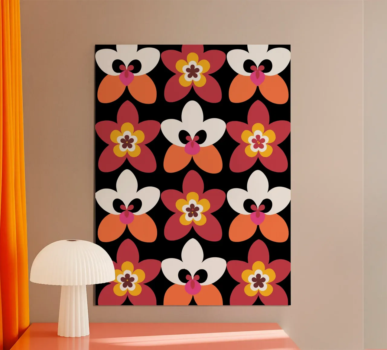 Bellissimo fiore Pettern poster da FLOWER PLACE SHOP