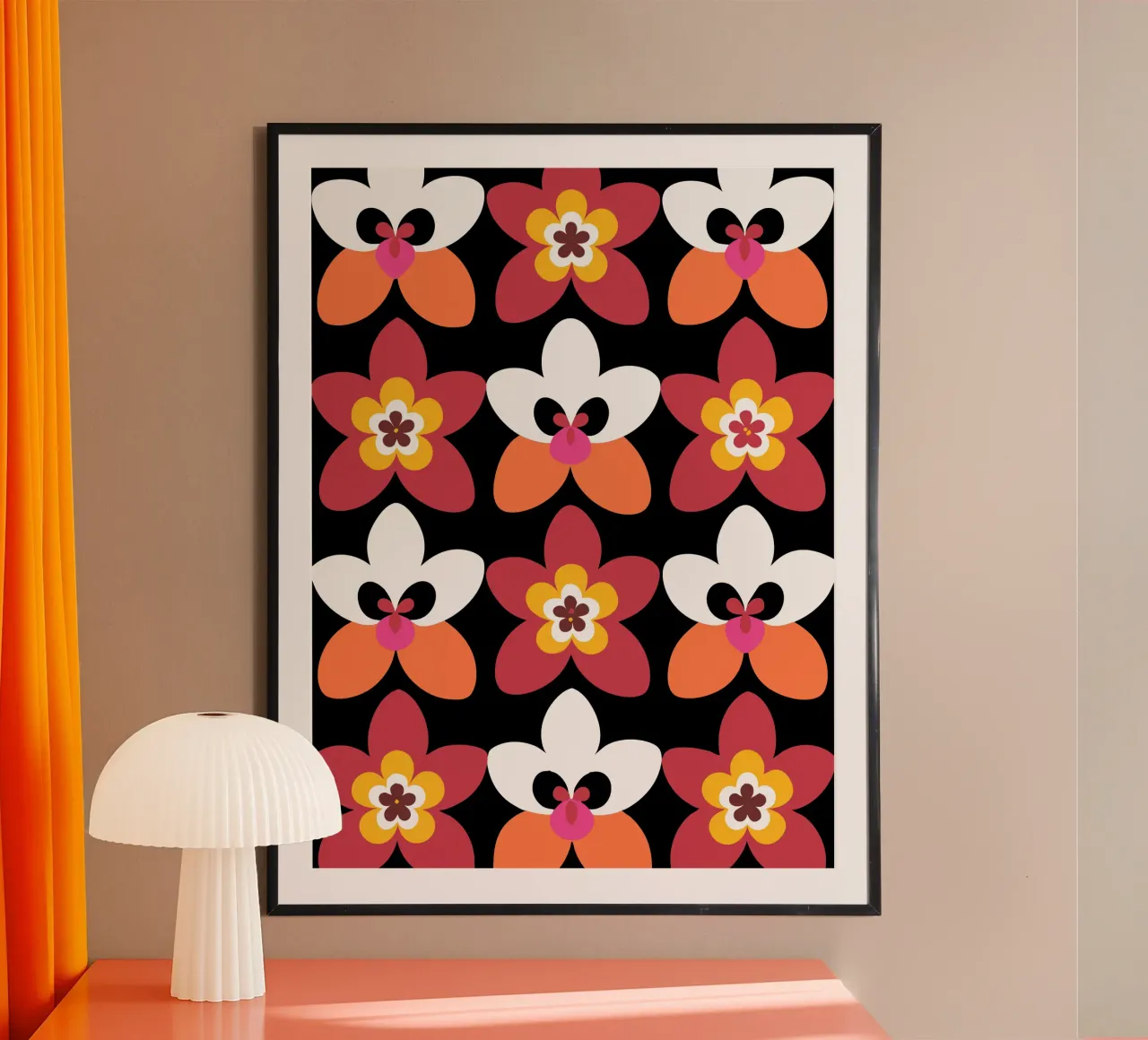 Bellissimo fiore Pettern poster da FLOWER PLACE SHOP