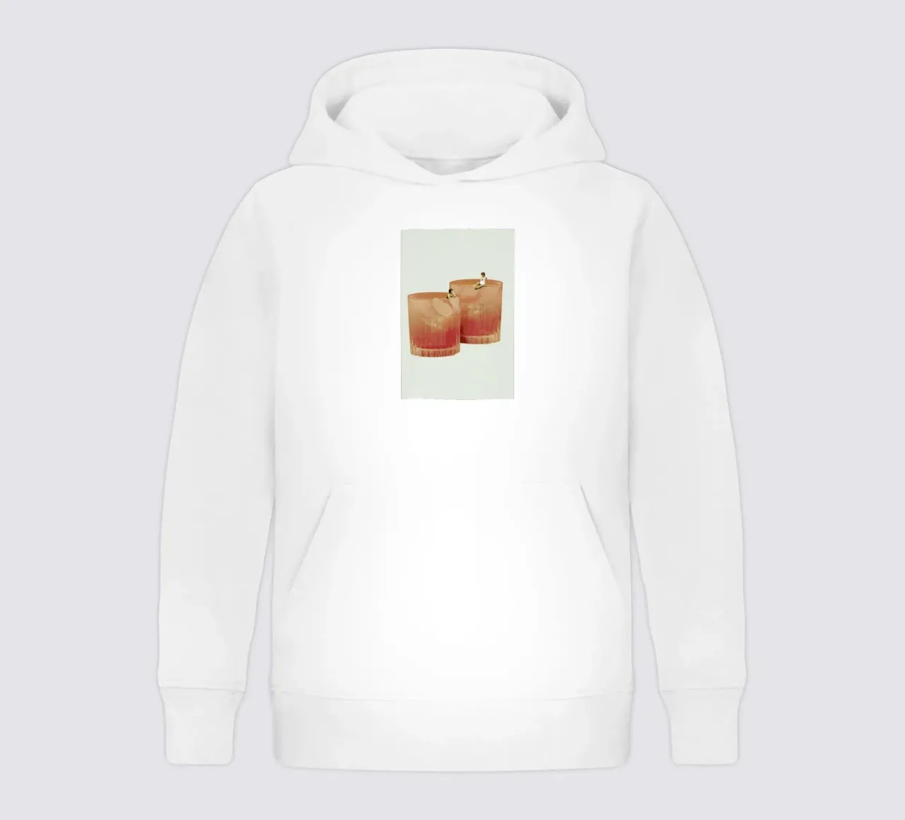 Holiday In A Glass 3 kids hoodie by Maarten Léon