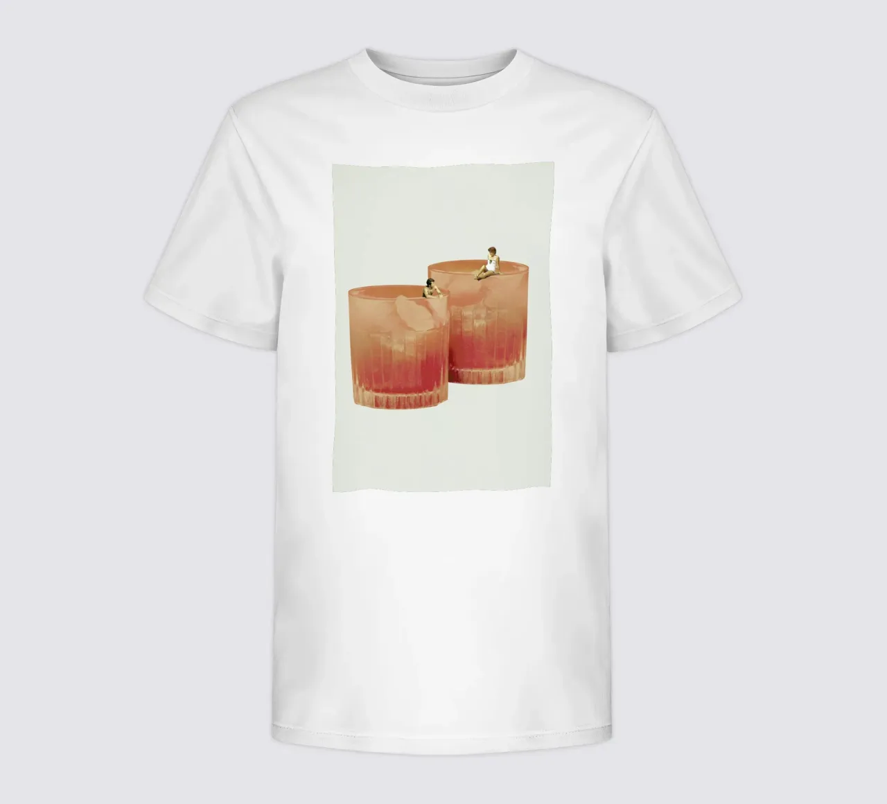 Holiday In A Glass 3 kids t-shirt by Maarten Léon