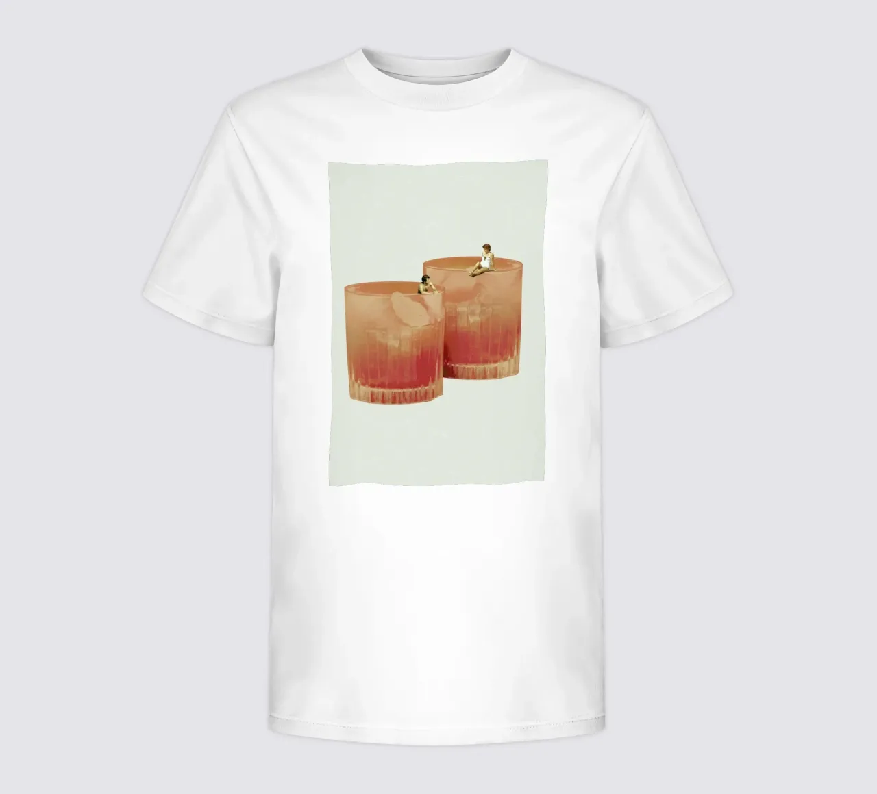 Holiday In A Glass 3 kids t-shirt by Maarten Léon