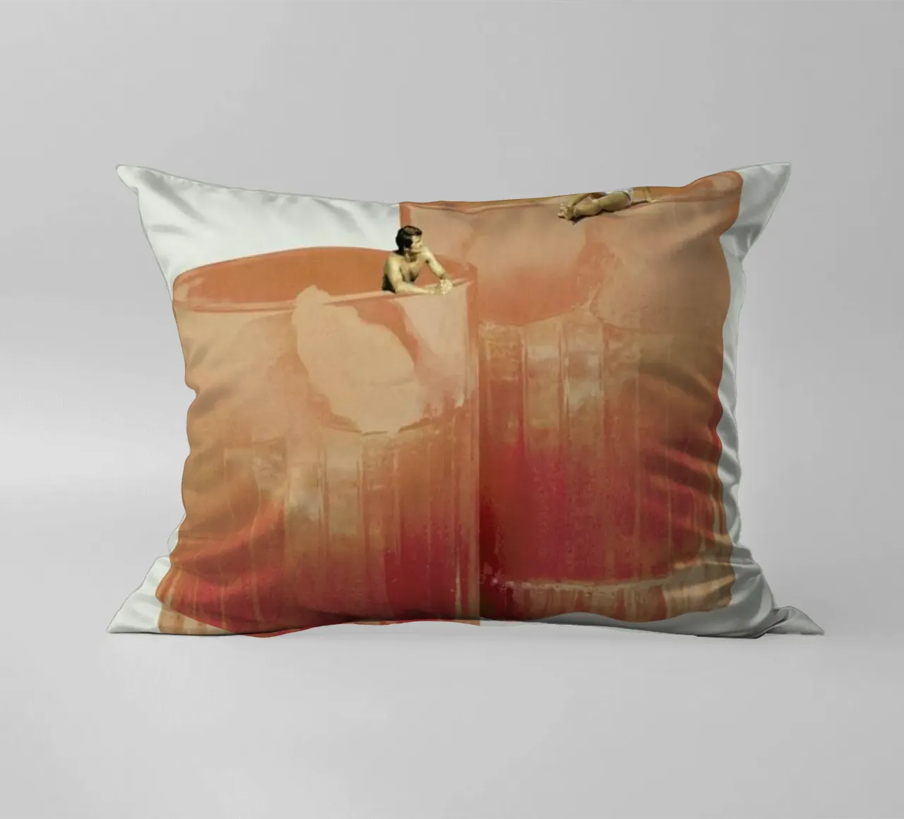 Holiday In A Glass 3 decorative cushion by Maarten Léon