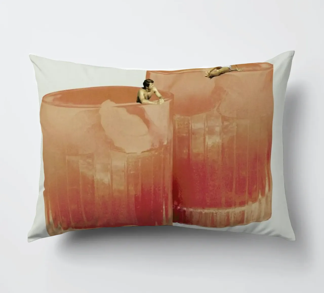 Holiday In A Glass 3 decorative cushion by Maarten Léon