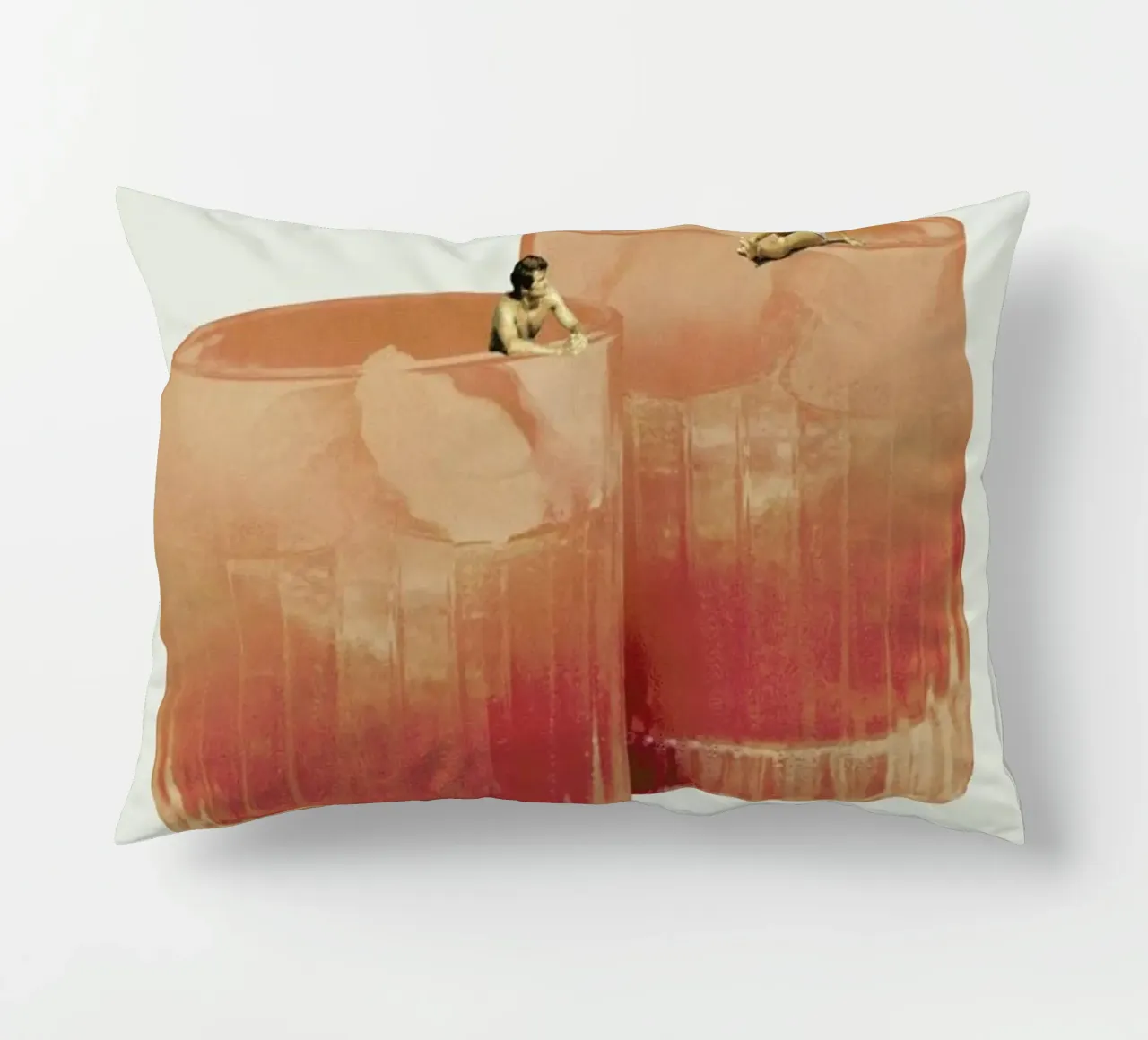 Holiday In A Glass 3 decorative cushion by Maarten Léon