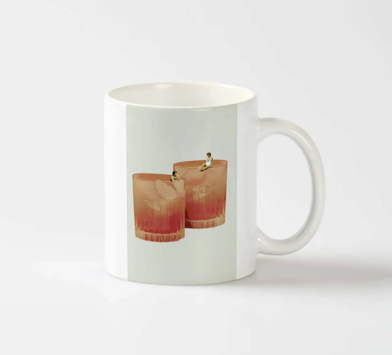 Holiday In A Glass 3 ceramic mug by Maarten Léon