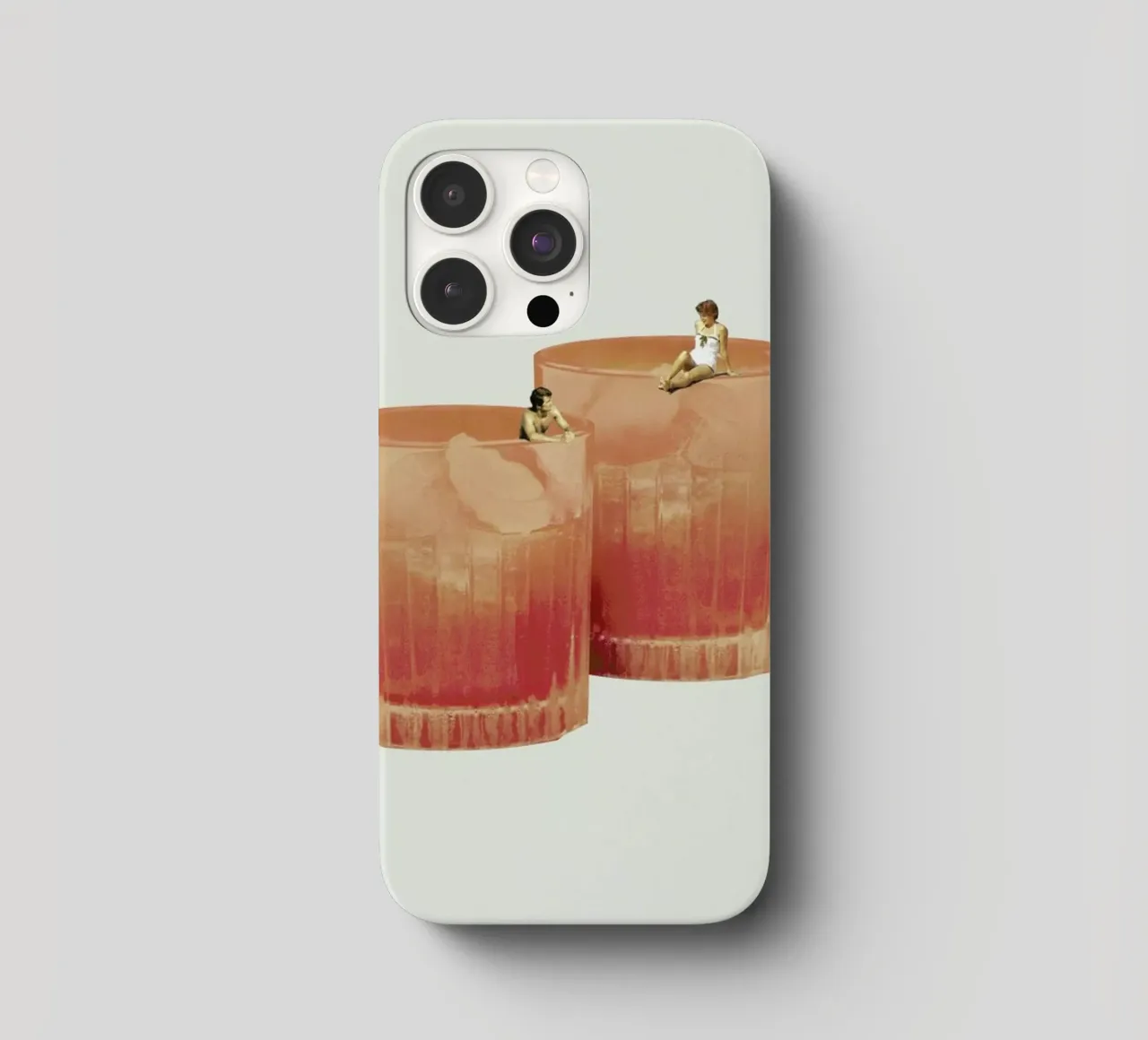 Holiday In A Glass 3 iphone case by Maarten Léon