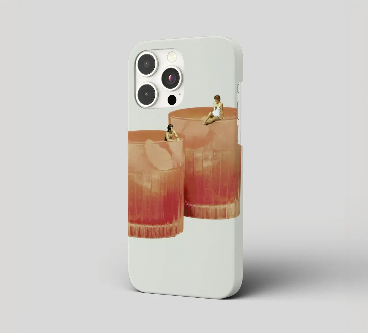 Holiday In A Glass 3 iphone case by Maarten Léon
