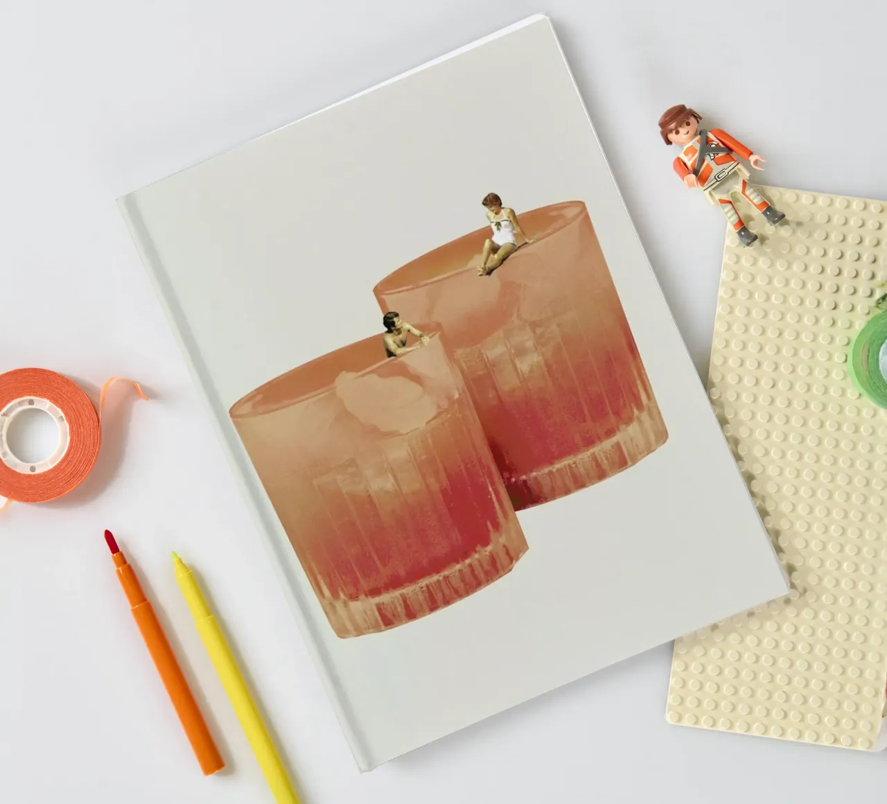 Holiday In A Glass 3 notebook by Maarten Léon