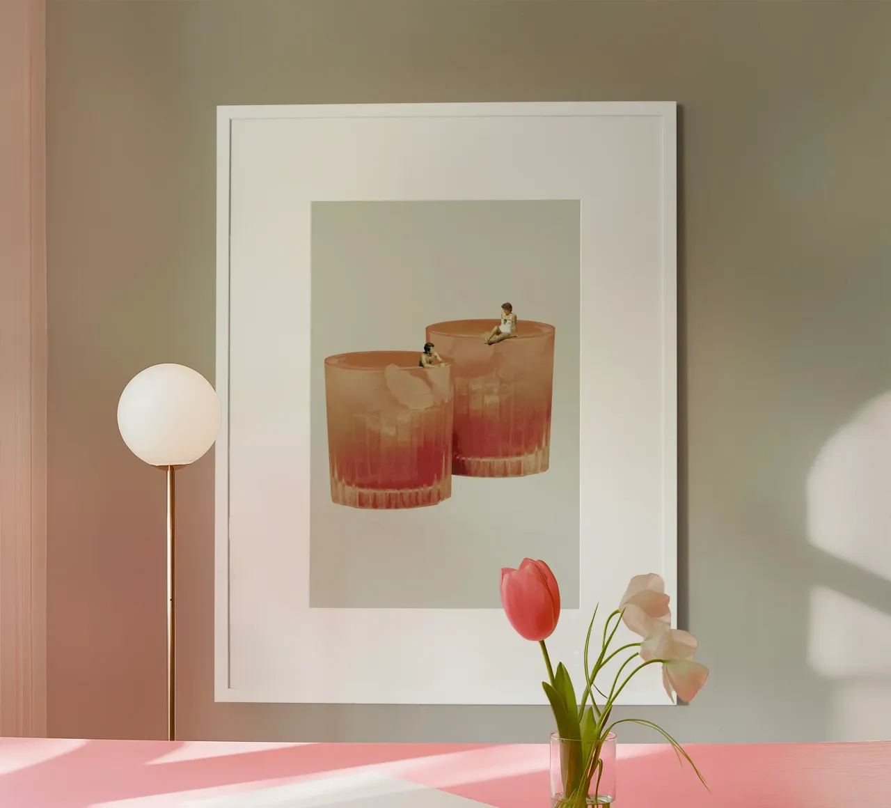 Holiday In A Glass 3 poster by Maarten Léon