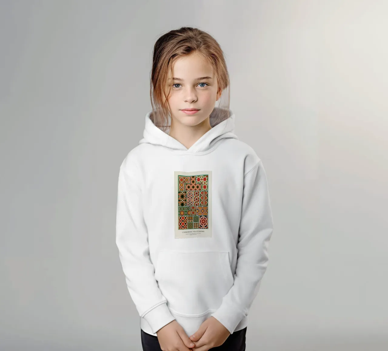 Racinet -  Medieval  Ornamental Pattern IV felpa bambino con cappuccio da Vintage by JUNIQE