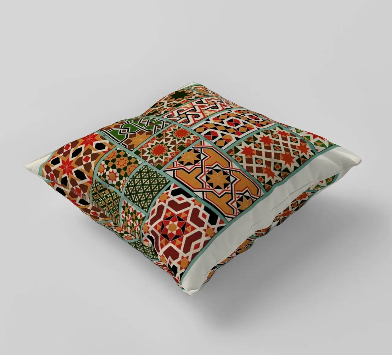 Racinet -  Medieval  Ornamental Pattern IV cuscino da Vintage by JUNIQE