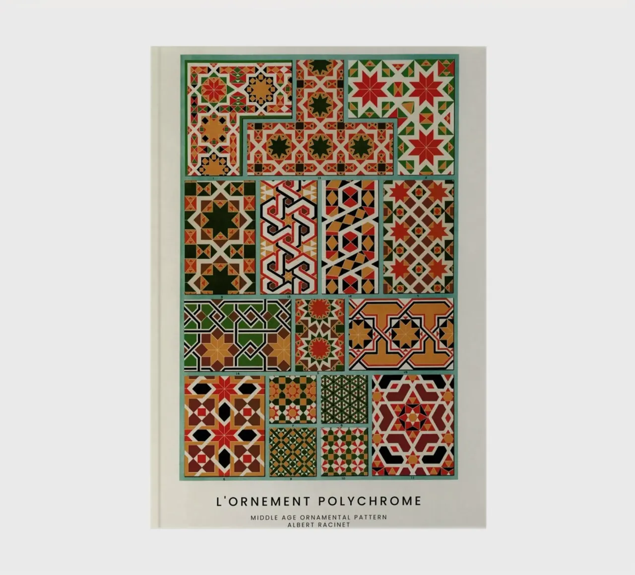Racinet -  Medieval  Ornamental Pattern IV notebook by Vintage by JUNIQE