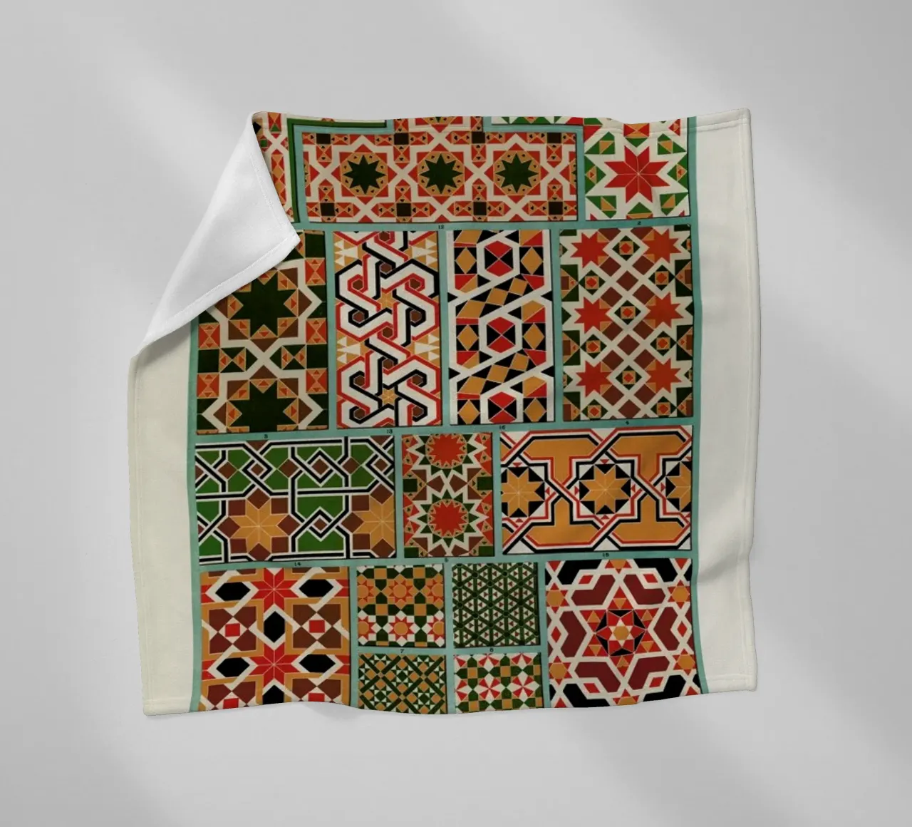 Racinet -  Medieval  Ornamental Pattern IV coperta in pile da Vintage by JUNIQE