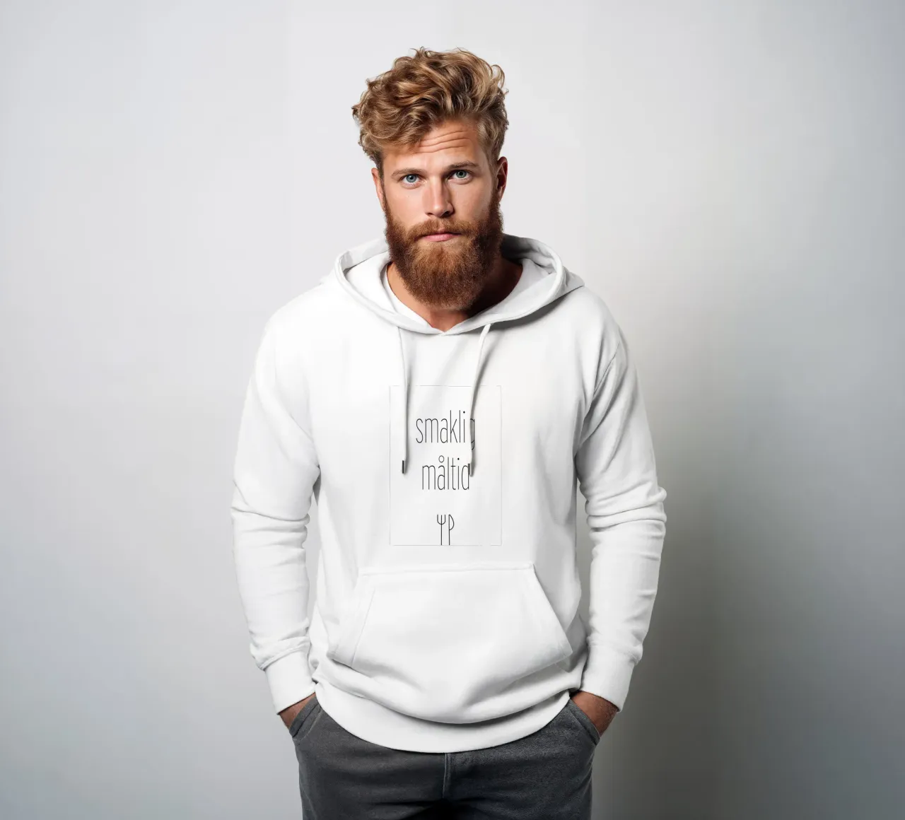 smaklig måltid. ( mehrere Varianten verfügbar) felpa con cappuccio da FRICKE DESIGN