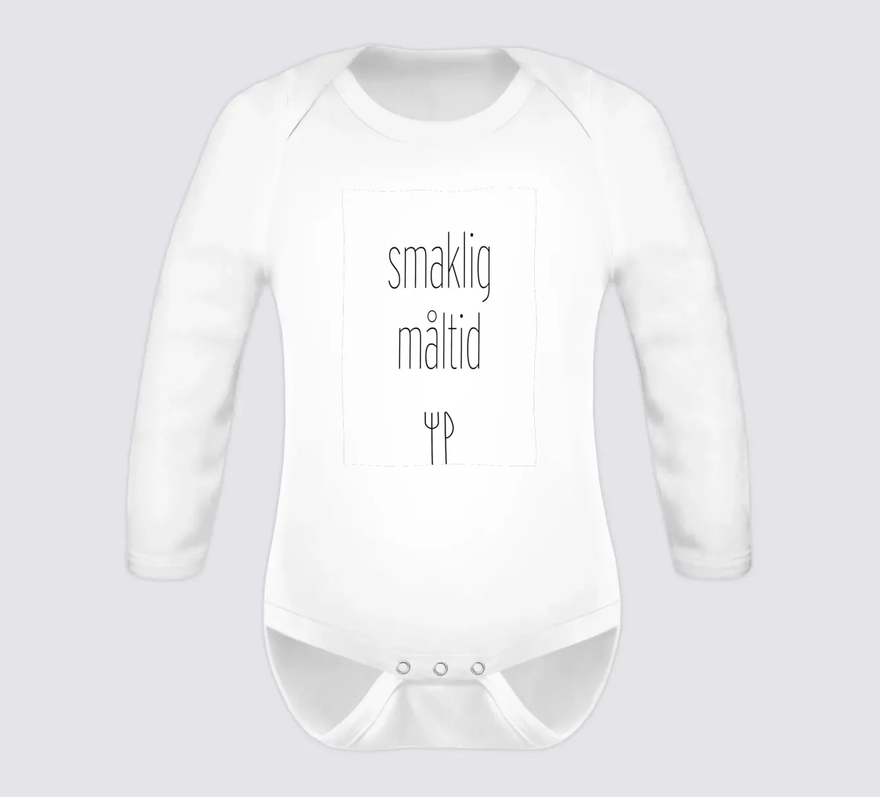 smaklig måltid. ( mehrere Varianten verfügbar) long-sleeve baby romper by FRICKE DESIGN