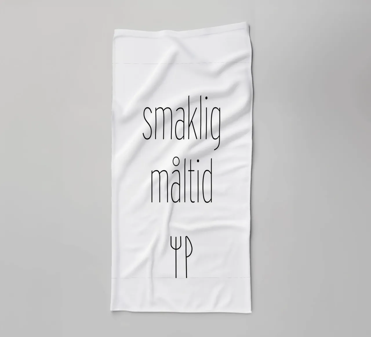 smaklig måltid. ( mehrere Varianten verfügbar) towel by FRICKE DESIGN