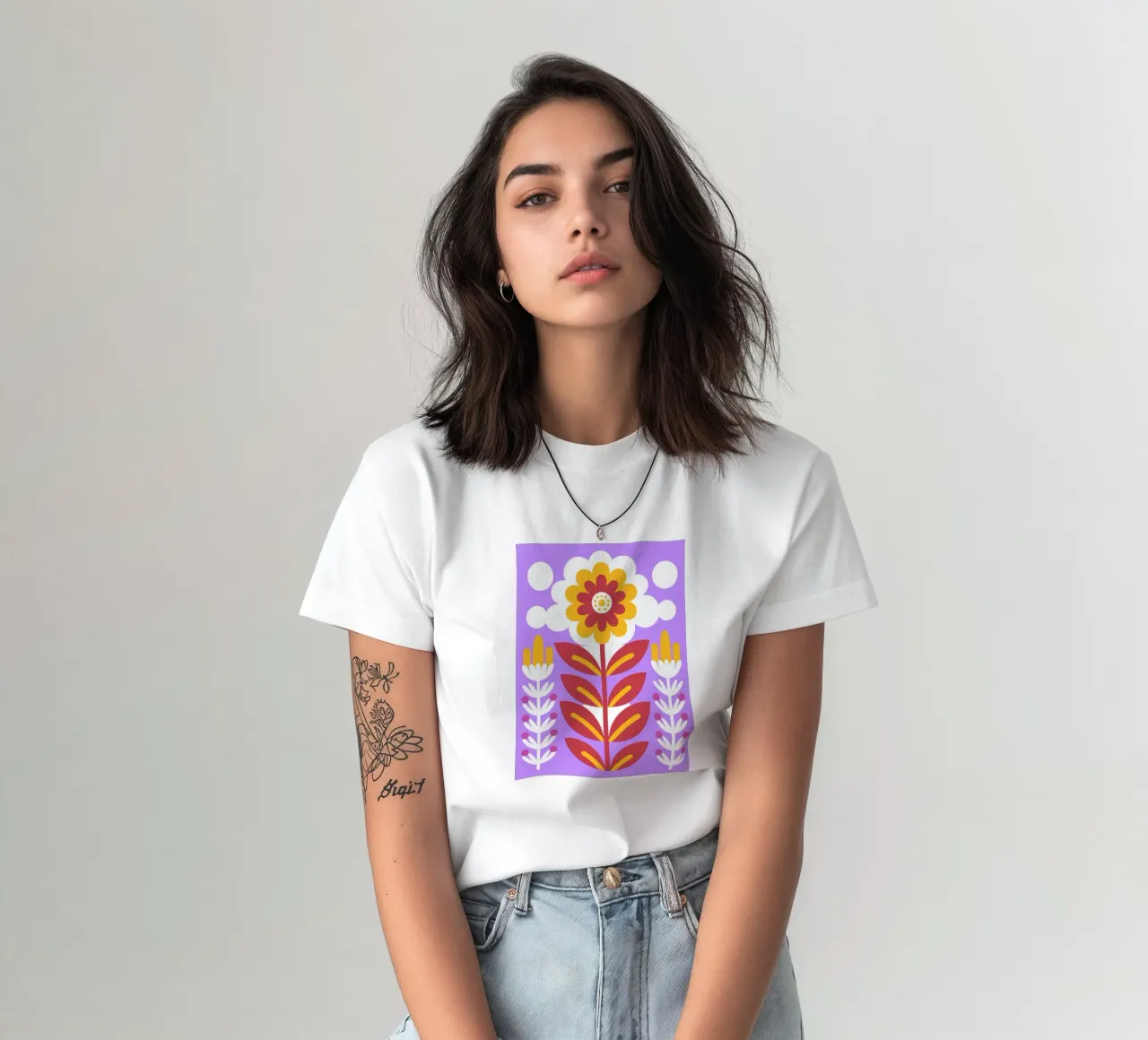 Lavender flowers t-shirt by FLOWER PLACE SHOP